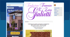Desktop Screenshot of fondazionegiulietti.com